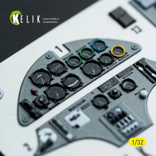 Kelik Hs-123A-1 - interior 3D decals for ICM kit - 3D belsőtér-részletező matricakészlet