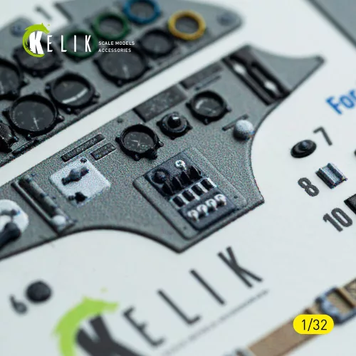 Kelik Hs-123A-1 - interior 3D decals for ICM kit - 3D belsőtér-részletező matricakészlet