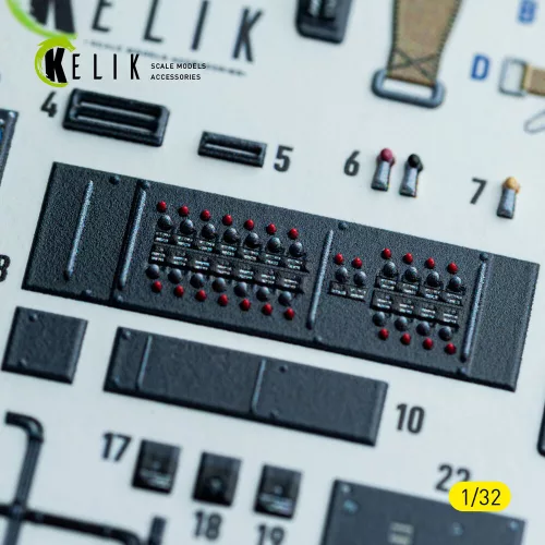Kelik Ju-87G - interior 3D decals for Hasegawa kit - 3D belsőtér-részletező matricakészlet