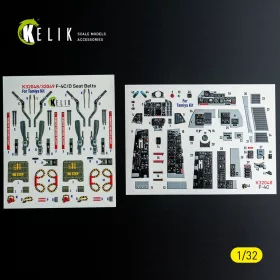   Kelik F-4C - interior 3D decals for Tamiya kit - 3D belsőtér-részletező matricakészlet