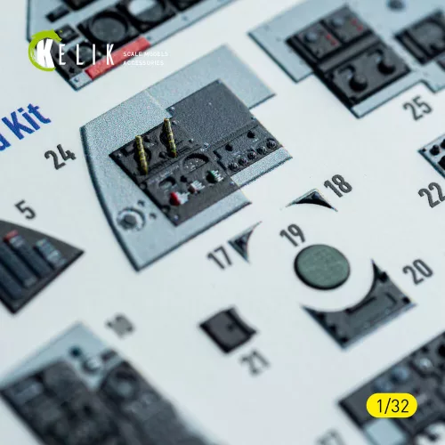 Kelik F-4C - interior 3D decals for Tamiya kit - 3D belsőtér-részletező matricakészlet