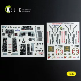   Kelik F-4D - interior 3D decals for Tamiya kit - 3D belsőtér-részletező matricakészlet