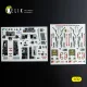 Kelik F-4D - interior 3D decals for Tamiya kit - 3D belsőtér-részletező matricakészlet