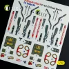 Kelik F-4D - interior 3D decals for Tamiya kit - 3D belsőtér-részletező matricakészlet