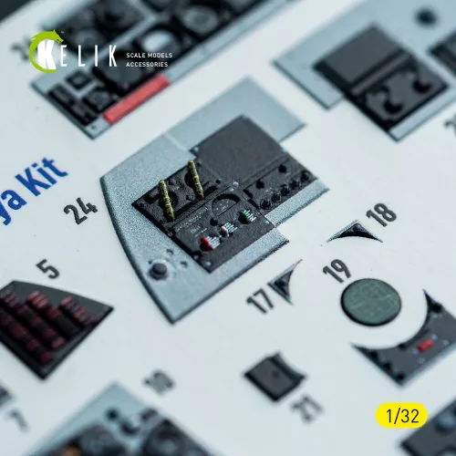 Kelik F-4D - interior 3D decals for Tamiya kit - 3D belsőtér-részletező matricakészlet