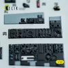 Kelik F-4D - interior 3D decals for Tamiya kit - 3D belsőtér-részletező matricakészlet