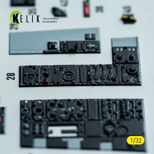 Kelik F-4D - interior 3D decals for Tamiya kit - 3D belsőtér-részletező matricakészlet