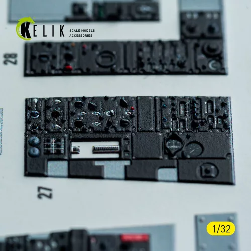Kelik F-4D - interior 3D decals for Tamiya kit - 3D belsőtér-részletező matricakészlet