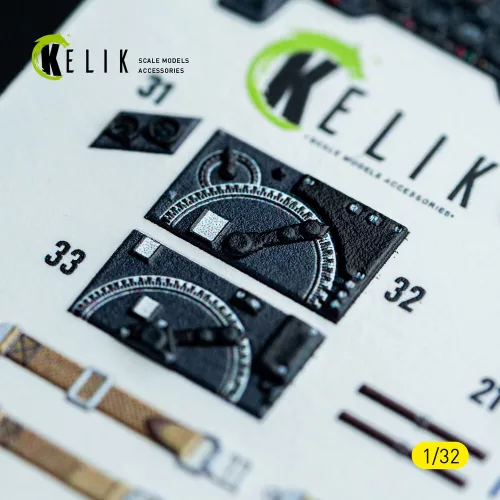 Kelik Ju-87D - interior 3D decals for Hasegawa kit - 3D belsőtér-részletező matricakészlet