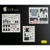 Kelik F-15C (early) - interior 3D decals for Tamiya kit - 3D belsőtér-részletező matricakészlet
