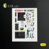 Kelik F-15C (early) - interior 3D decals for Tamiya kit - 3D belsőtér-részletező matricakészlet