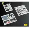 Kelik F-15C (early) - interior 3D decals for Tamiya kit - 3D belsőtér-részletező matricakészlet