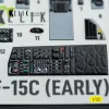 Kelik F-15C (early) - interior 3D decals for Tamiya kit - 3D belsőtér-részletező matricakészlet