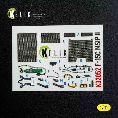 Kelik F-15C MSIP II- interior 3D decals for Tamiya kit - 3D belsőtér-részletező matricakészlet