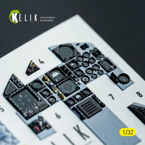 Kelik F-15C MSIP II- interior 3D decals for Tamiya kit - 3D belsőtér-részletező matricakészlet