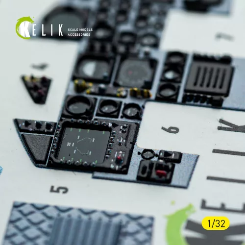 Kelik F-15C MSIP II- interior 3D decals for Tamiya kit - 3D belsőtér-részletező matricakészlet