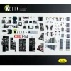 Kelik F-14A - interior 3D decals for Tamiya kit - 3D belsőtér-részletező matricakészlet