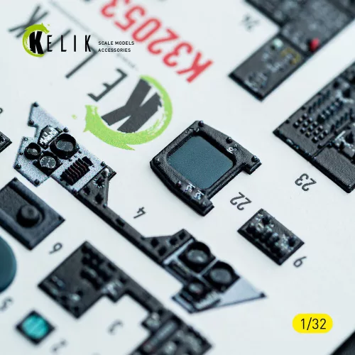 Kelik F-14A - interior 3D decals for Tamiya kit - 3D belsőtér-részletező matricakészlet