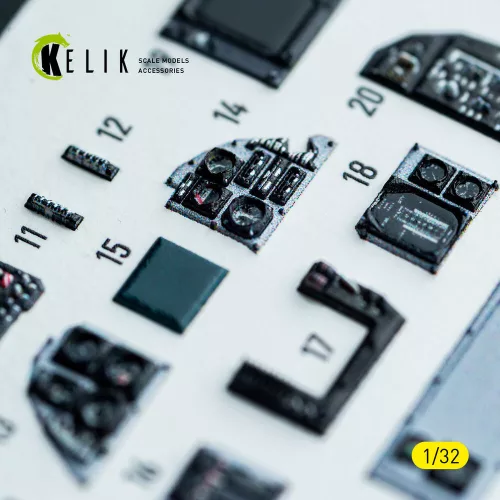 Kelik F-14A - interior 3D decals for Tamiya kit - 3D belsőtér-részletező matricakészlet