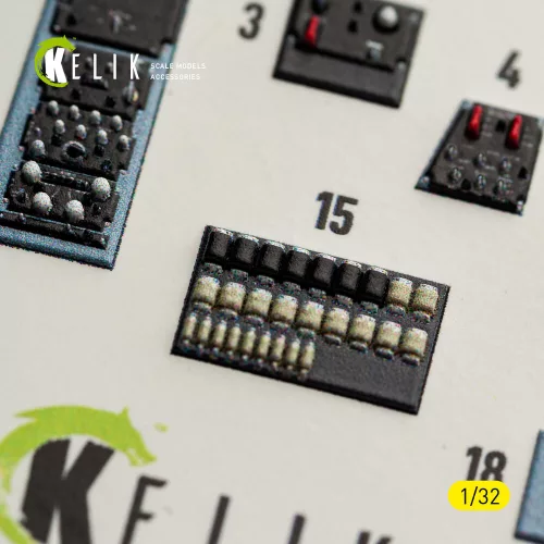 Kelik OV-10A/C Bronco - interior 3D decals for Kitty Hawk/Zimi models kit - 3D belsőtér-részletező matricakészlet