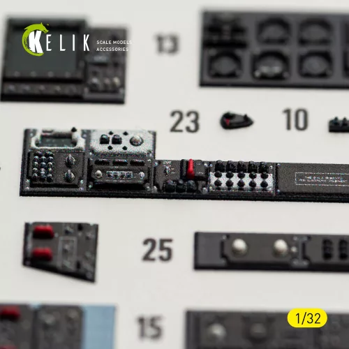 Kelik OV-10D Bronco - interior 3D decals for Kitty Hawk/Zimi models kit - 3D belsőtér-részletező matricakészlet