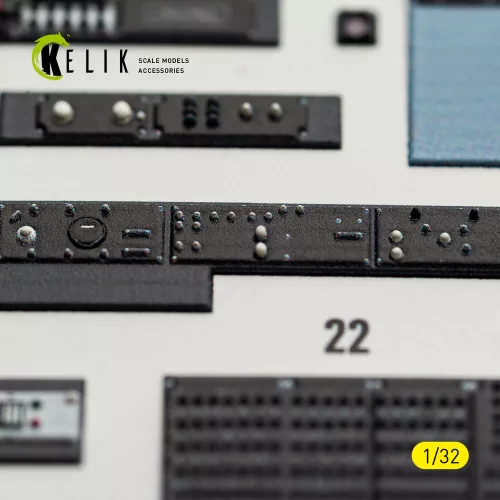 Kelik OV-10D Bronco - interior 3D decals for Kitty Hawk/Zimi models kit - 3D belsőtér-részletező matricakészlet