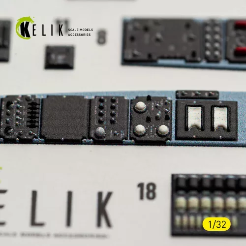 Kelik OV-10D Bronco - interior 3D decals for Kitty Hawk/Zimi models kit - 3D belsőtér-részletező matricakészlet