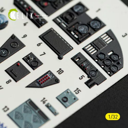 Kelik MS-406C-1 - interior 3D decals for Special Hobby kit - 3D belsőtér-részletező matricakészlet