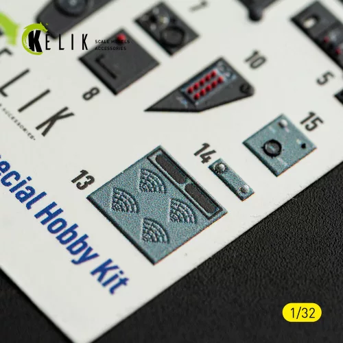 Kelik MS-406C-1 - interior 3D decals for Special Hobby kit - 3D belsőtér-részletező matricakészlet