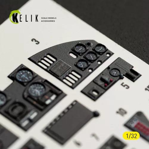 Kelik MS-406C-1 - interior 3D decals for Special Hobby kit - 3D belsőtér-részletező matricakészlet