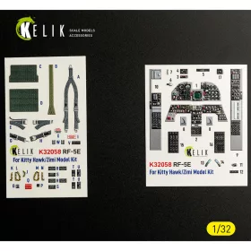  Kelik RF-5E - interior 3D decals for Kitty Hawk/Zimi models kit - 3D belsőtér-részletező matricakészlet