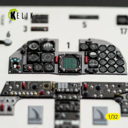 Kelik RF-5E - interior 3D decals for Kitty Hawk/Zimi models kit - 3D belsőtér-részletező matricakészlet