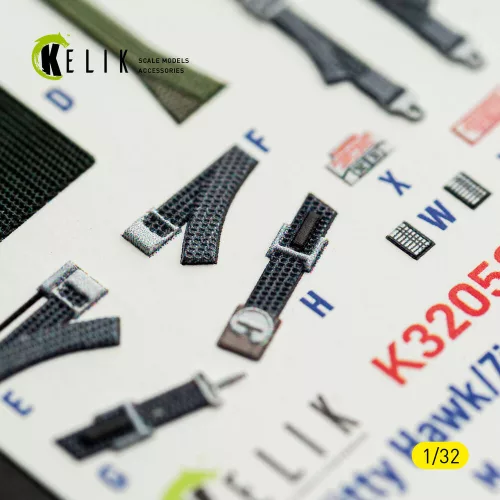 Kelik RF-5E - interior 3D decals for Kitty Hawk/Zimi models kit - 3D belsőtér-részletező matricakészlet