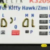 Kelik RF-5E - interior 3D decals for Kitty Hawk/Zimi models kit - 3D belsőtér-részletező matricakészlet