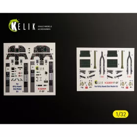   Kelik F-5F - interior 3D decals for Kitty Hawk/Zimi models kit - 3D belsőtér-részletező matricakészlet