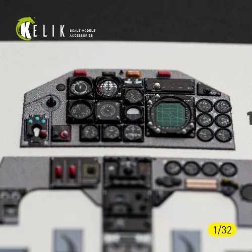 Kelik F-5F - interior 3D decals for Kitty Hawk/Zimi models kit - 3D belsőtér-részletező matricakészlet