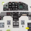 Kelik F-5F - interior 3D decals for Kitty Hawk/Zimi models kit - 3D belsőtér-részletező matricakészlet