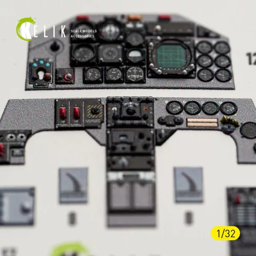 Kelik F-5F - interior 3D decals for Kitty Hawk/Zimi models kit - 3D belsőtér-részletező matricakészlet
