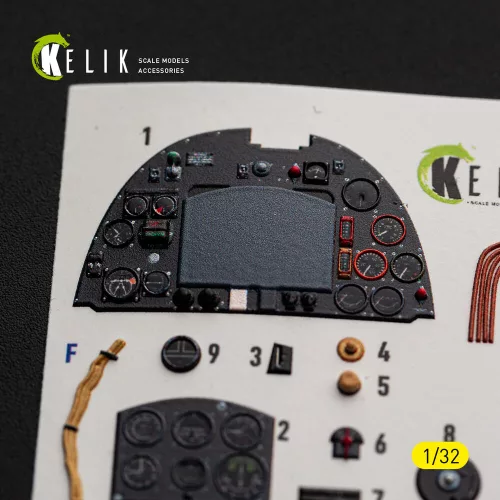 Kelik Spitfire Mk.IIa - interior 3D decals for Revell - 3D belsőtér-részletező matricakészlet