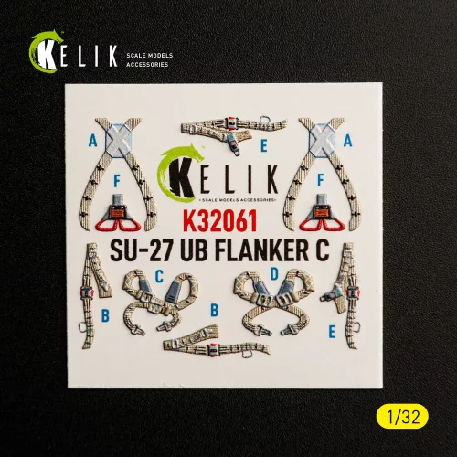 Kelik SU-27UB Flanker C - interior 3D decals for Trumpeter kit - 3D belsőtér-részletező matricakészlet