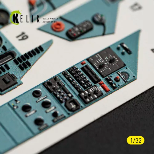 Kelik SU-27UB Flanker C - interior 3D decals for Trumpeter kit - 3D belsőtér-részletező matricakészlet