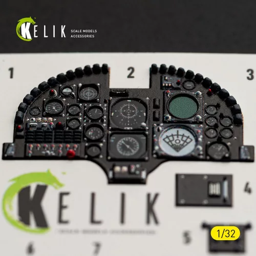 Kelik A-7D CORSAIR II - interior 3D decals for Trumpeter kit - 3D belsőtér-részletező matricakészlet
