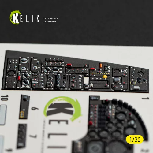 Kelik A-7D CORSAIR II - interior 3D decals for Trumpeter kit - 3D belsőtér-részletező matricakészlet