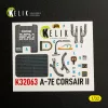 Kelik A-7E CORSAIR II - interior 3D decals for Trumpeter kit - 3D belsőtér-részletező matricakészlet