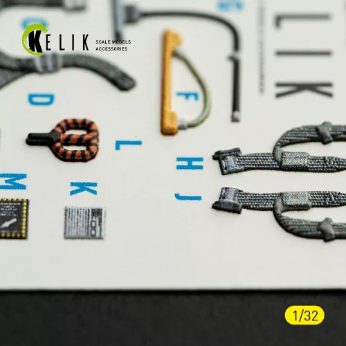 Kelik A-7E CORSAIR II - interior 3D decals for Trumpeter kit - 3D belsőtér-részletező matricakészlet