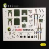 Kelik TORNADO GR.1 - interior 3D decals for Revell - 3D belsőtér-részletező matricakészlet