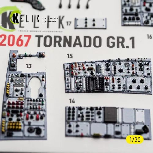 Kelik TORNADO GR.1 - interior 3D decals for Revell - 3D belsőtér-részletező matricakészlet