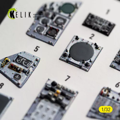 Kelik TORNADO GR.1 - interior 3D decals for Revell - 3D belsőtér-részletező matricakészlet