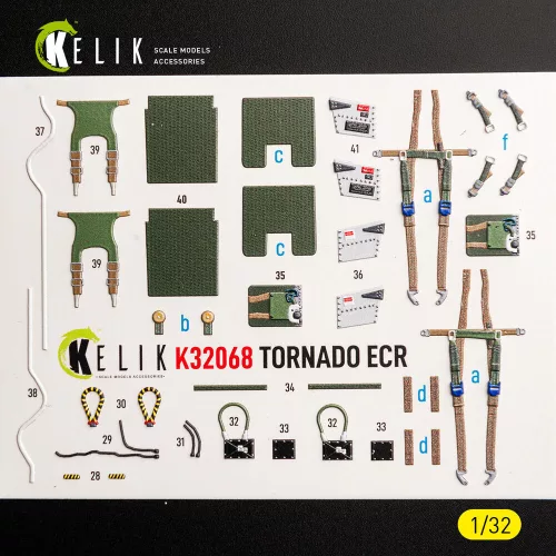Kelik TORNADO ECR - interior 3D decals for Revell - 3D belsőtér-részletező matricakészlet
