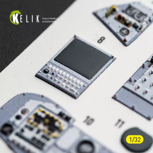 Kelik TORNADO ECR - interior 3D decals for Revell - 3D belsőtér-részletező matricakészlet